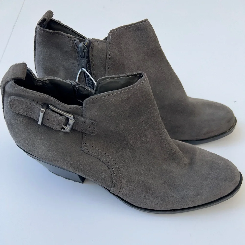 Gray Suede women’s Ankle Boots